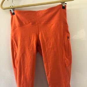 Lululemon Orange Capri Size 8
